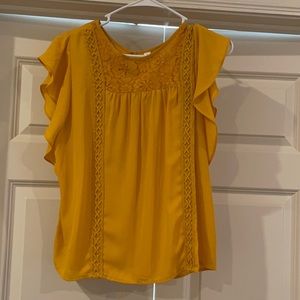 Gold Smoked blouse